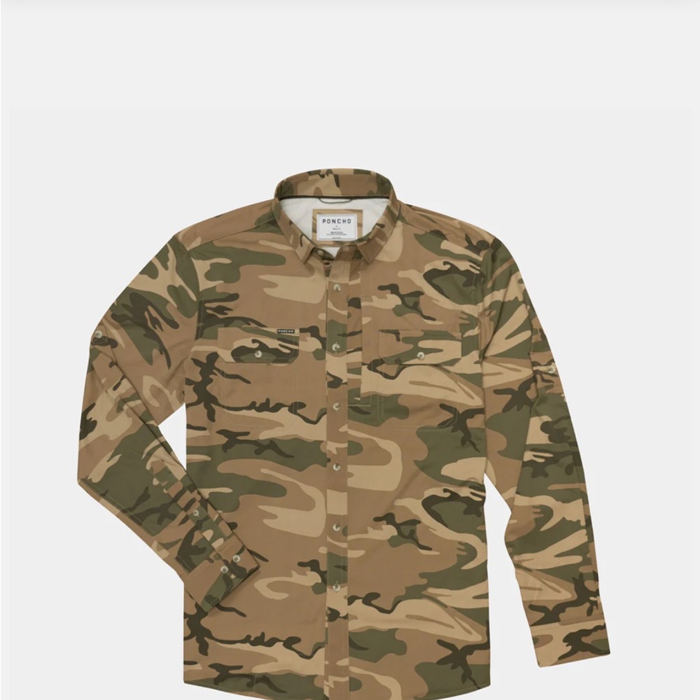 Men's Poncho Camouflage Shirt
